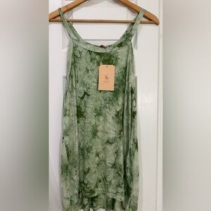NWT SJS Tie-Dye Green Tank
